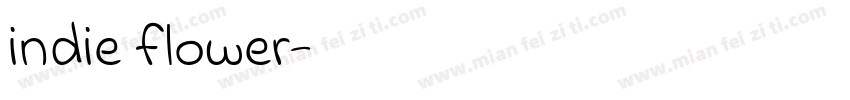indie flower字体转换